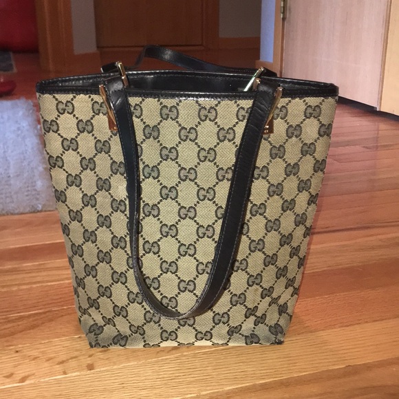 Gucci Handbags - Gucci Monogram Small Bucket Tote Bag